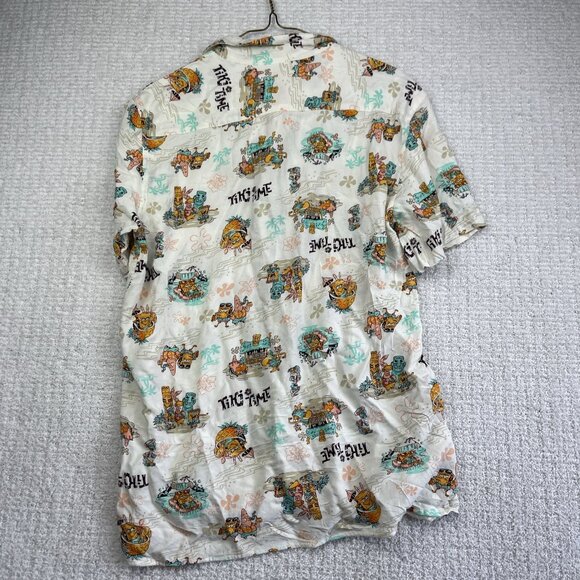 Nickelodeon SpongeBob Squarepants Summer Tropical Hawaiian Shirt Mens Size S - Picture 11 of 15